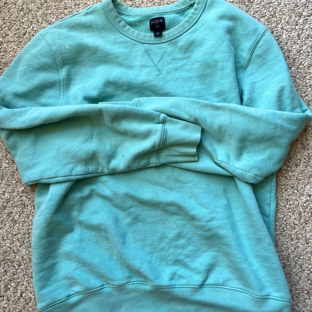 J crew teal crew neck unisex